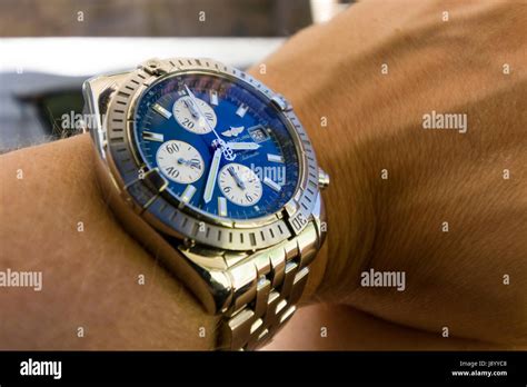 breitling brown face|breitling chronomat evolution blue face.